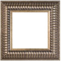 Pewter Ribbed Frame